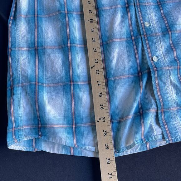 Roper Western Shirt Mens Medium Plaid Button Up Cotton Cowboy Ranch Rodeo Work - Picture 12 of 12